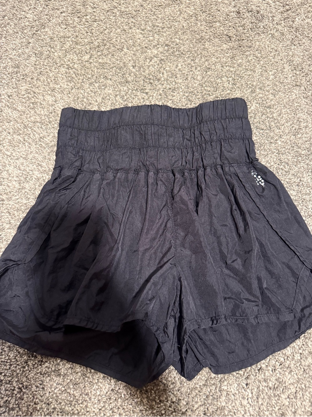 Free People Black High-Waist Women’s Shorts